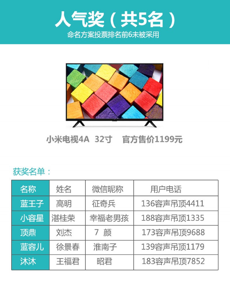 容聲集成吊頂吉祥物征名人氣獎