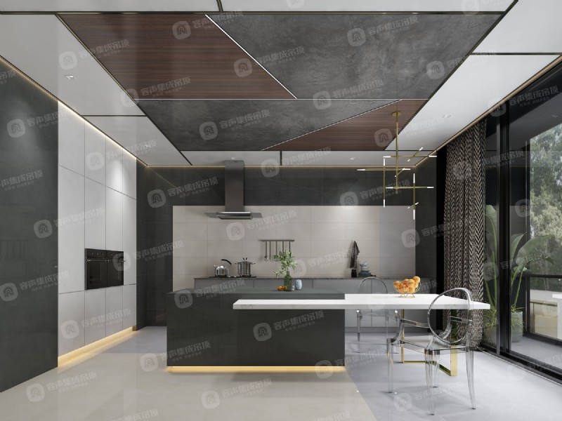 容聲集成吊頂無(wú)膠大板效果圖