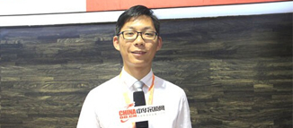 容聲集成吊頂招商科長王?。撼壆a(chǎn)品亮相廣州建博會