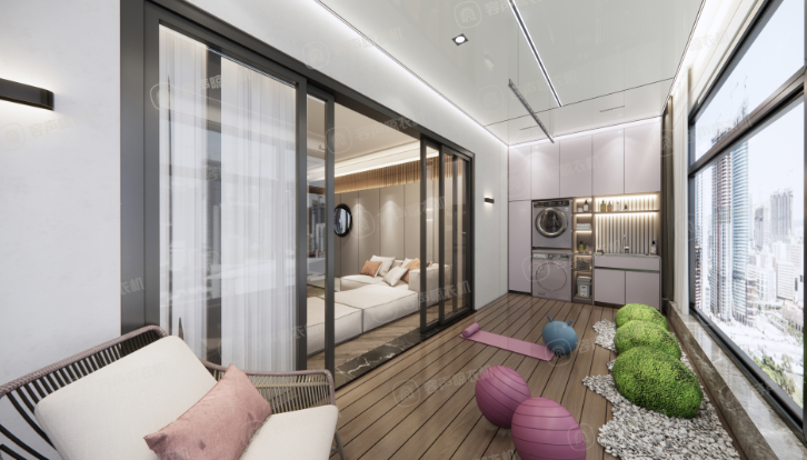 【一線天隱形晾衣機(jī)】讓陽(yáng)臺(tái)擁有更多可能！